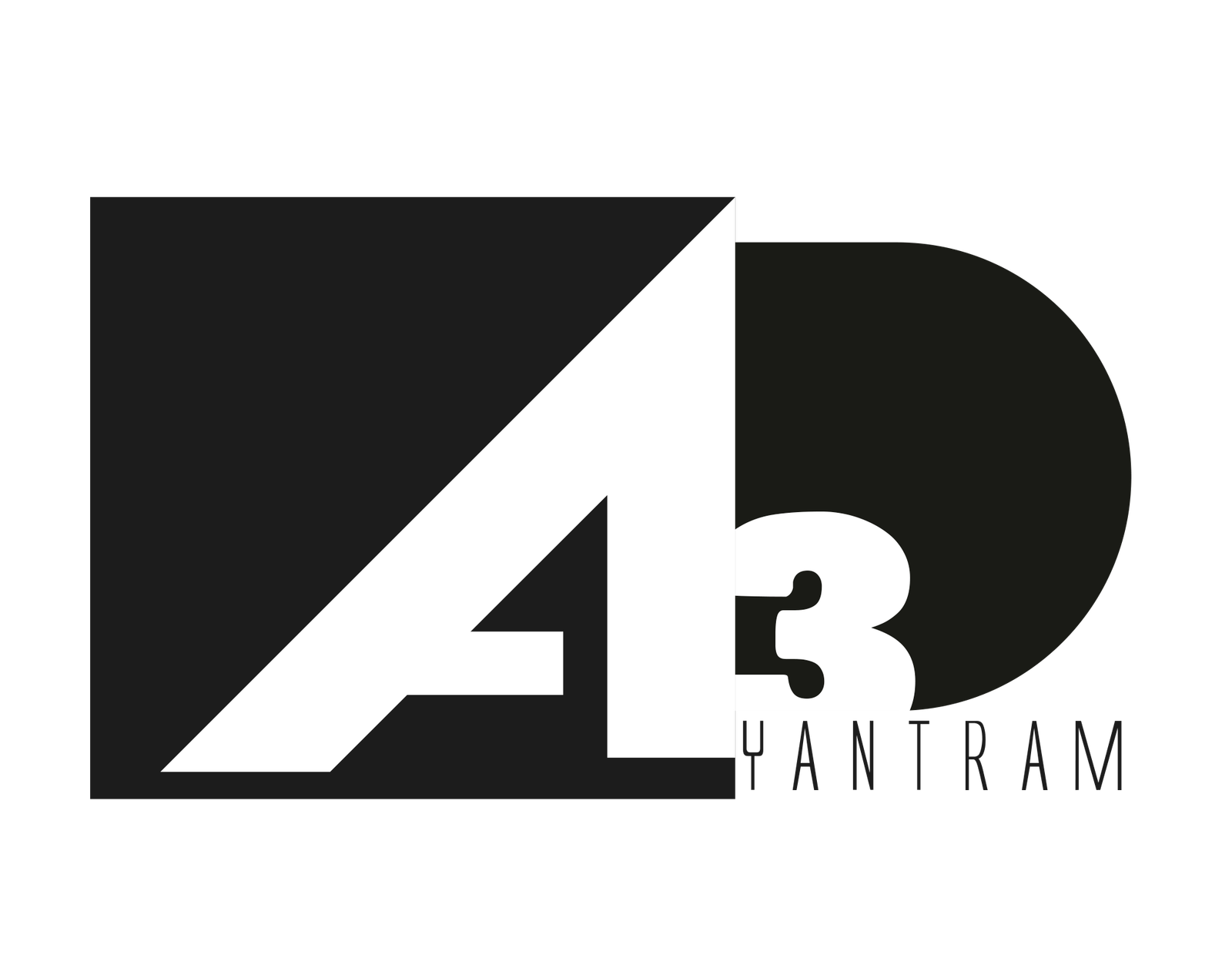 A3D Yantram logo design representing 3D architectural visualization and animation studio